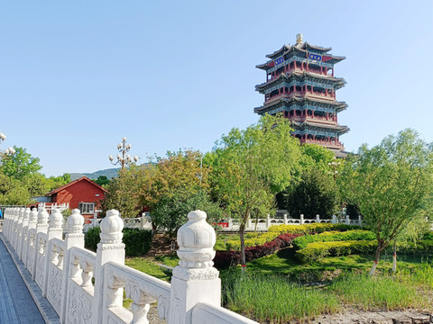 門城湖公園永定樓