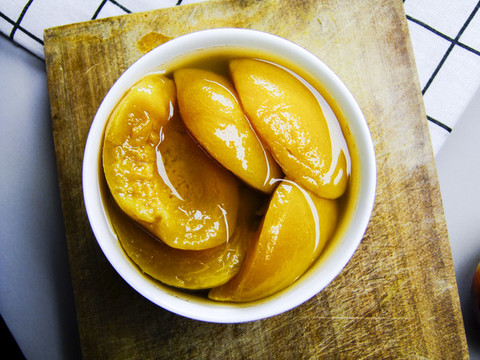 黃桃罐頭食品