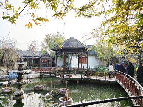 水上亭閣園林景觀