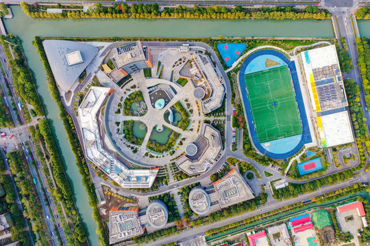 航拍西交利物浦大學(xué)南校區(qū)