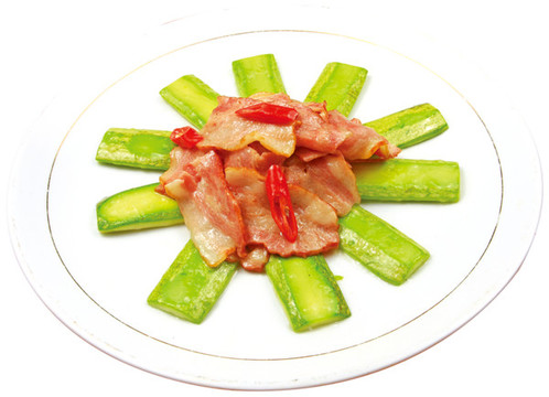 筍瓜咸煎肉