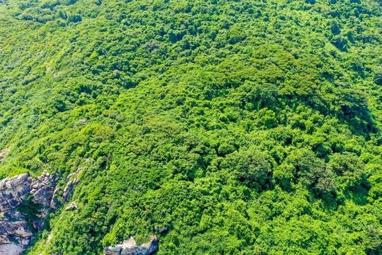 航拍海南三亞蜈支洲島旅游區(qū)