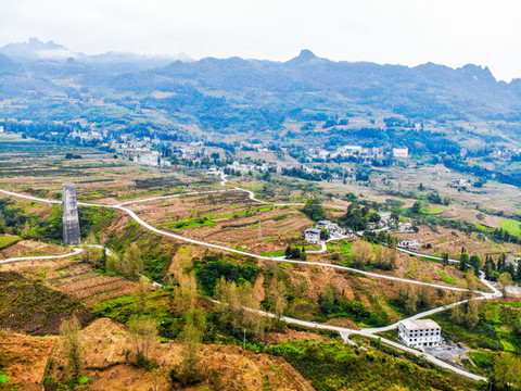 航拍湖北恩施大峽谷云龍地縫