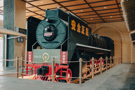 西安站的火車文化展示
