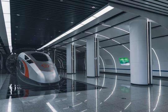 西安站的火車文化展示