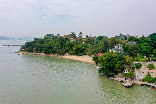 航拍福建廈門鼓浪嶼風景名勝區(qū)