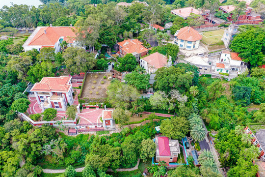 航拍福建廈門鼓浪嶼風(fēng)景名勝區(qū)