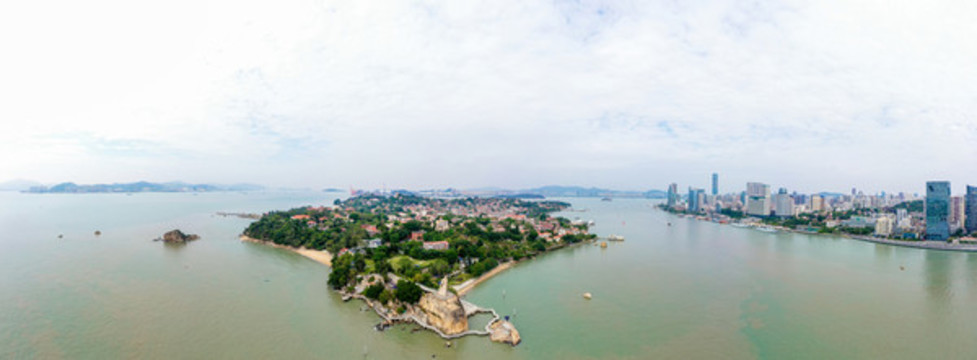 航拍福建廈門鼓浪嶼風(fēng)景名勝區(qū)