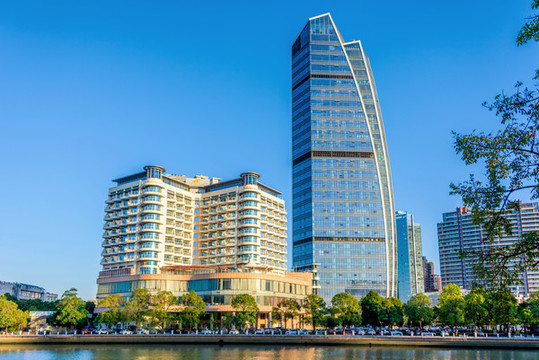 中國(guó)廣東中山岐江城市風(fēng)光