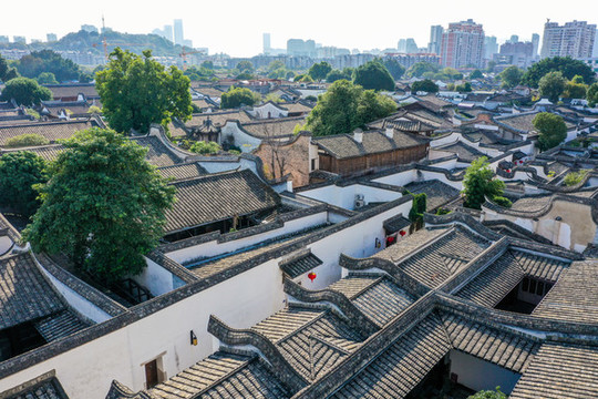 航拍福州三坊七巷歷史文化街區(qū)