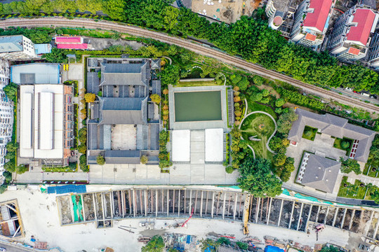 航拍福州馬尾船政格致園
