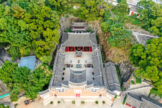 航拍福建福州船政天后宮
