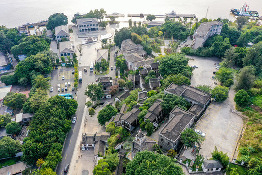 航拍福建福州馬尾區(qū)馬限山公園