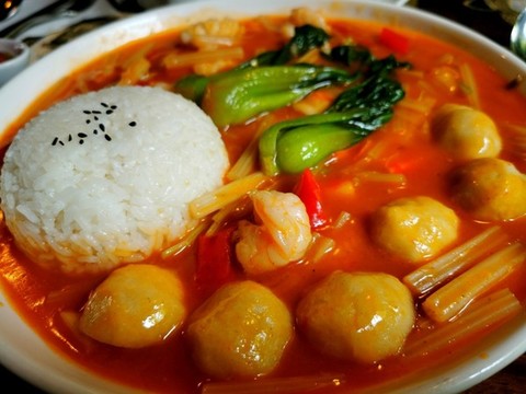 海鮮配湯飯