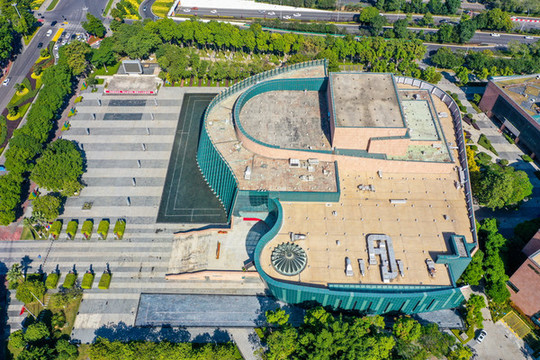 航拍廣東中山市文化藝術(shù)中心