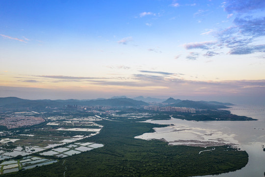 粵港澳大灣區(qū)廣東省深圳灣風(fēng)光