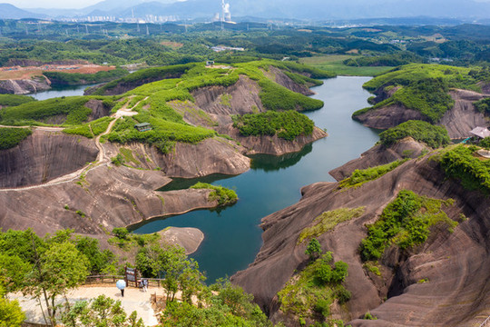 航拍湖南郴州高椅嶺景區(qū)