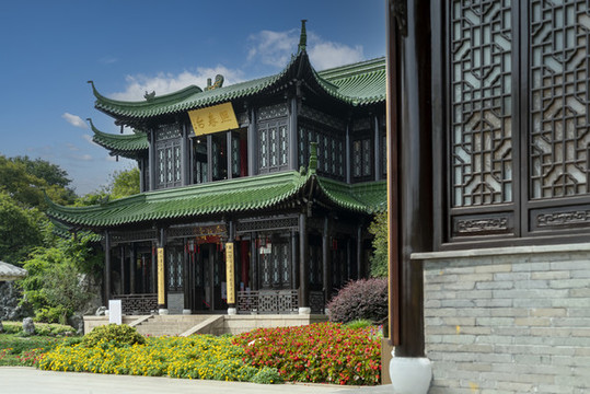 揚州瘦西湖古建筑街景