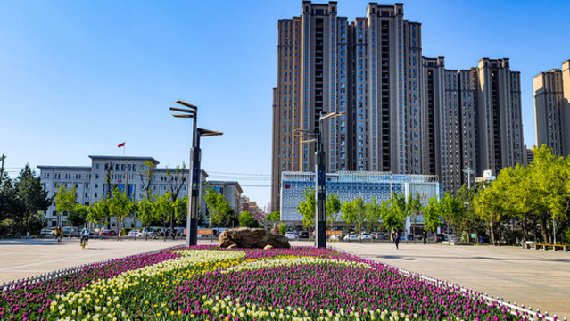 長春市長春公園春季風(fēng)景