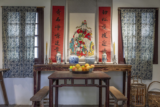 古代老屋家具陳列