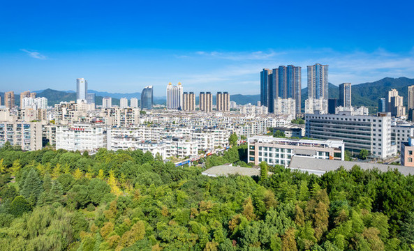 杭州桐廬縣城市風光