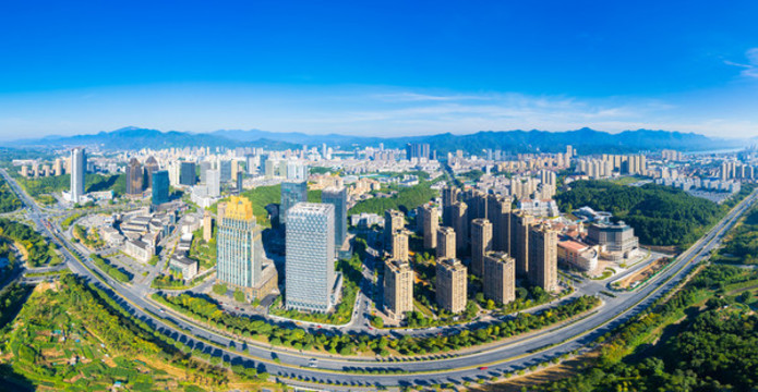 杭州桐廬縣城市風光