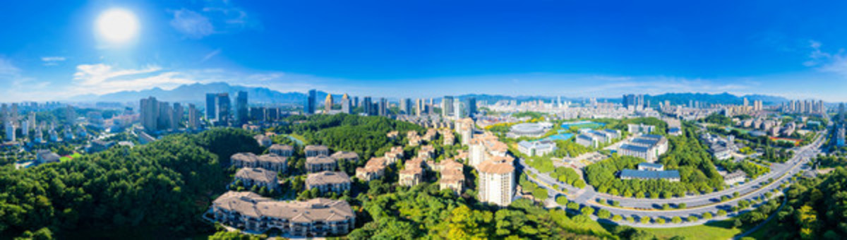 杭州桐廬縣城市風光