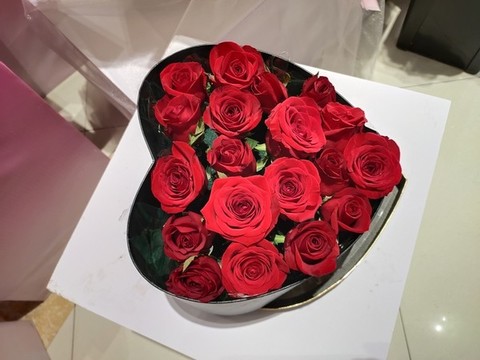 愛心玫瑰花