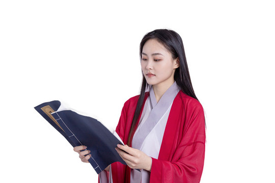 古裝美女讀書