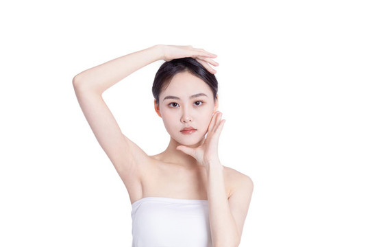 東方女性的臉部特寫(xiě)