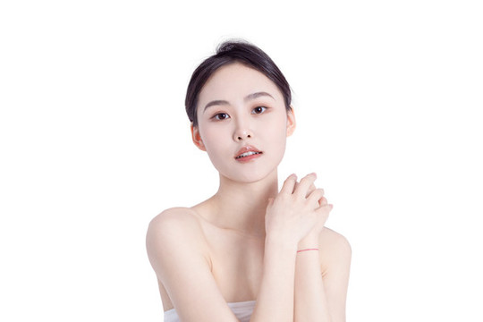 美麗女性的臉部特寫