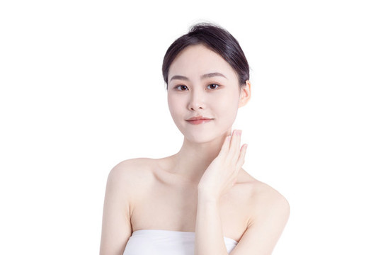 美麗女性的臉部特寫