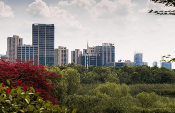 紹興上虞曹娥江江濱城市景觀
