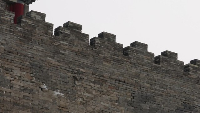 城墻高墻故宮宮殿古建筑