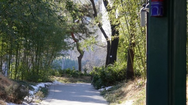 雕花彩繪長(zhǎng)廊紫竹院公園
