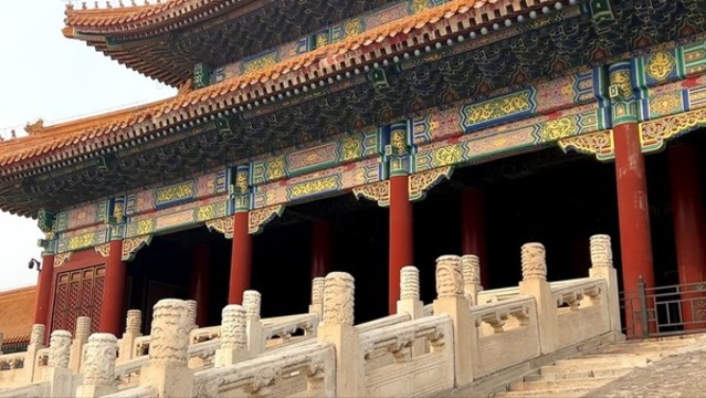 欄桿石柱石橋石雕故宮大殿