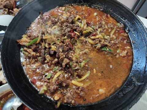 牛肉火鍋特寫