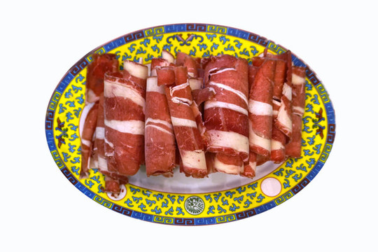 清真火鍋食材牛肉卷