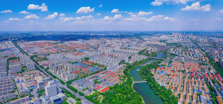 青州城市風(fēng)光航拍