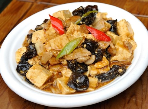 五花肉燒豆腐