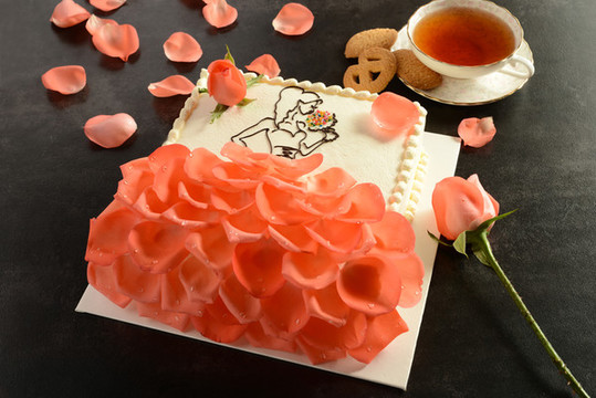 鮮花蛋糕生日蛋糕