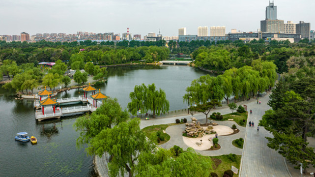 中國長春南湖公園風景