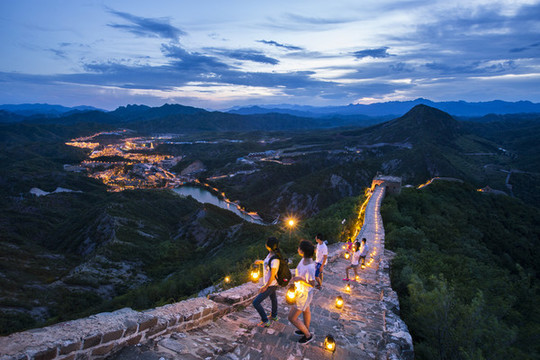 長城夜景