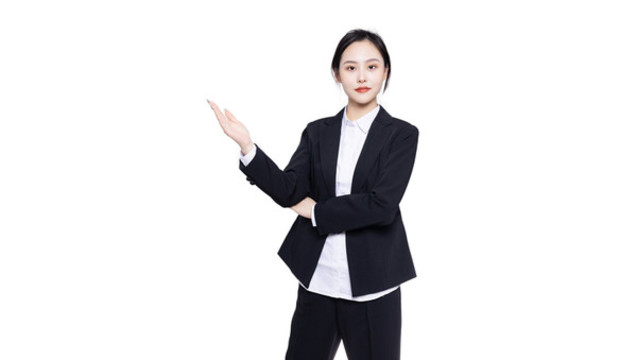 自信的職場商務(wù)女性肖像