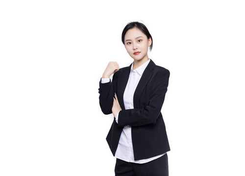 手持茶杯的美麗商務(wù)女性