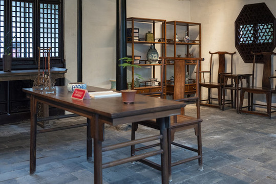 古代書房家具陳列