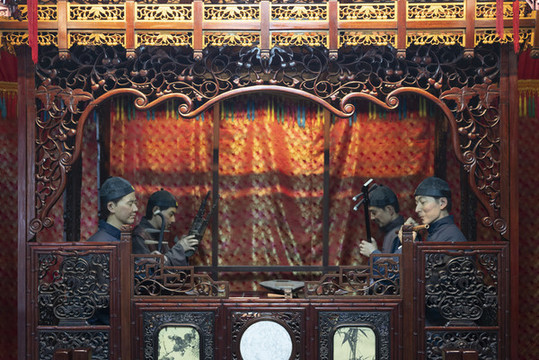 古代藝人演奏場景