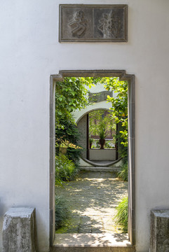 古典園林門洞框景