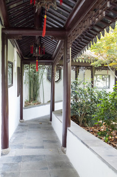 古典園林長廊景觀