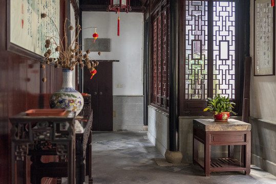 古代中堂家具陳列